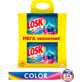 Капсулы для стирки «Лоск» Color, 2х12 шт