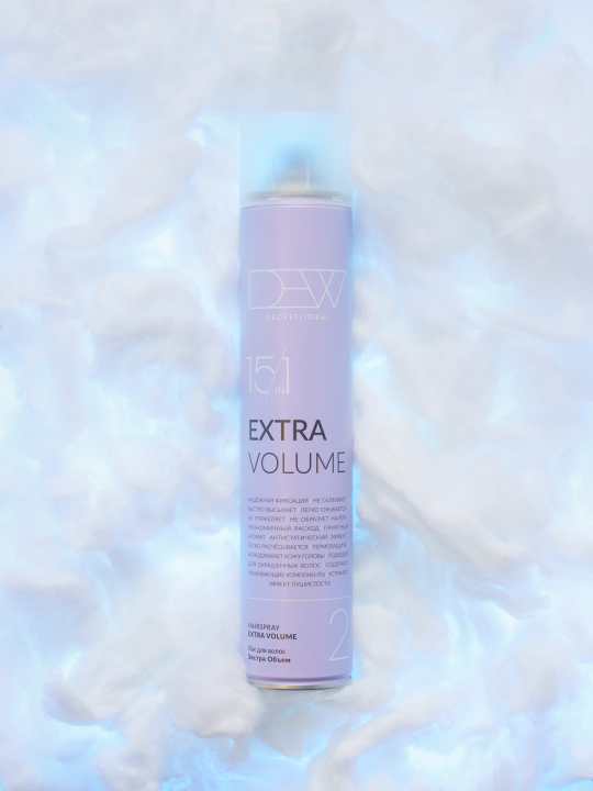 Лак для волос 15 в 1 Экстра объем (Hairspray Extra Volume Strong) серии «DEW PROFESSIONAL»