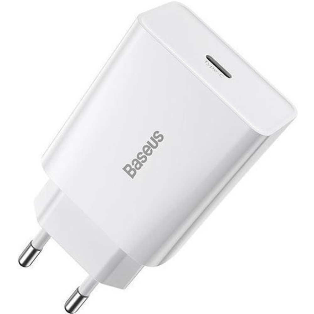 Сетевое зарядное устройство «Baseus» Speed Mini Quick Charger 1C 20W EU White, CCFS-SN02