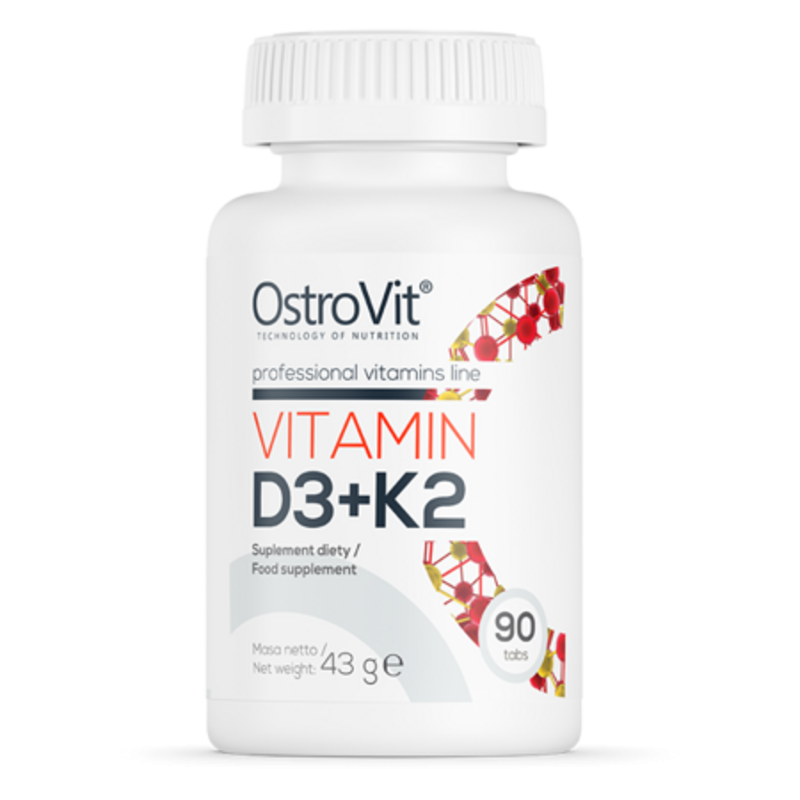 Витамины Д3 + К2 OstroVit Vitamin D3 + K2 90 таблеток