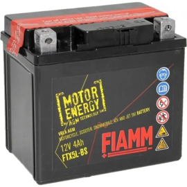 Мотоаккумулятор «Fiamm» FTX5L-BS, 7904476, 4 А/ч