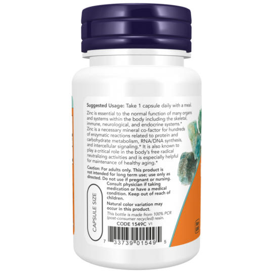 Цинк Пиколинат Now Foods Zinc Picolinate 50 мг, 60 капс.