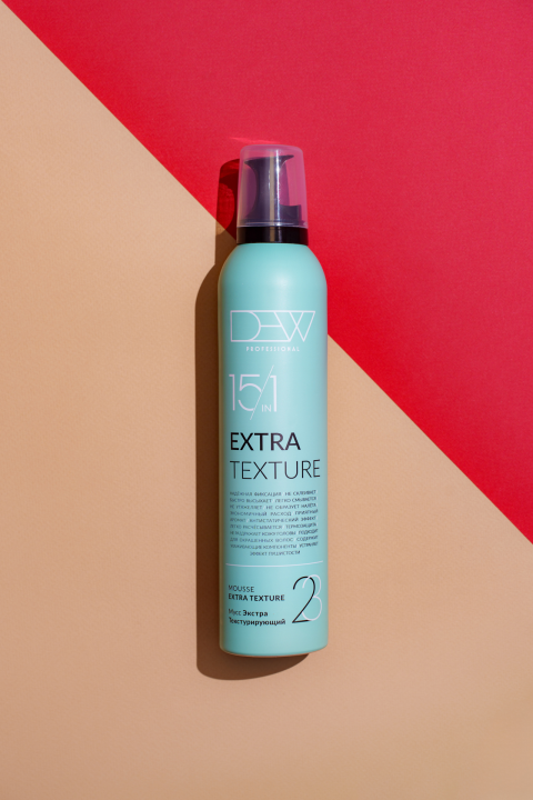 Мусс для волос 15 в 1 Текстурирующий (Extra Texture) серии «DEW PROFESSIONAL»