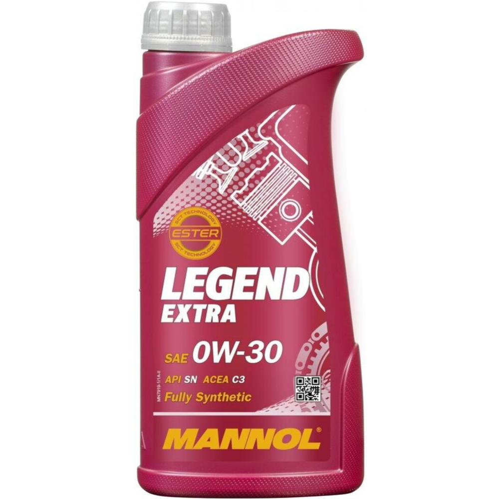 Масло моторное «Mannol» 7730 Legend 504/507 SAE 0W-30 Api SN, 1 л