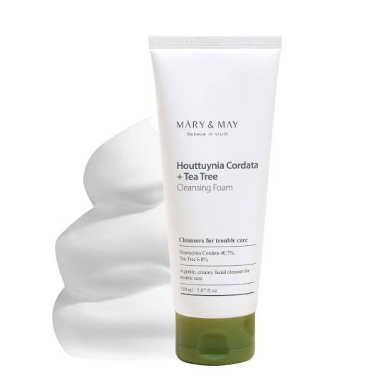 Пенка для чувствительной кожи Mary May Houttuynia Cordata Tea Tree Cleansing Foam 150мл