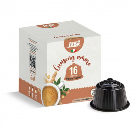 Кофе с женьшенем в капсулах Caffe Izzo Ginseng Amaro 16шт, система Dolce Gusto