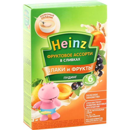 Пудинг сухой «Heinz» фруктовое ассорти, в сливках, 200 г