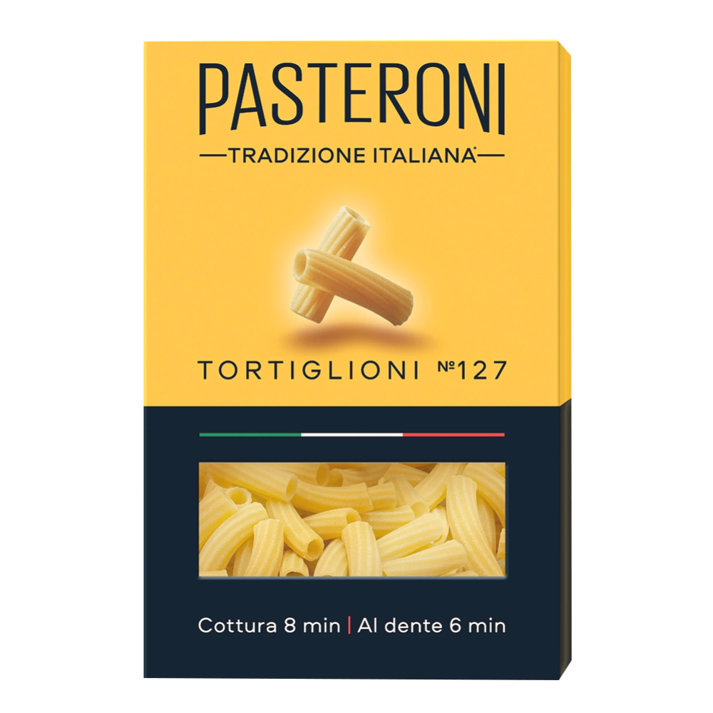 Ма­ка­рон­ные из­де­лия «Pasteroni» tortiglioni №127, 400 г