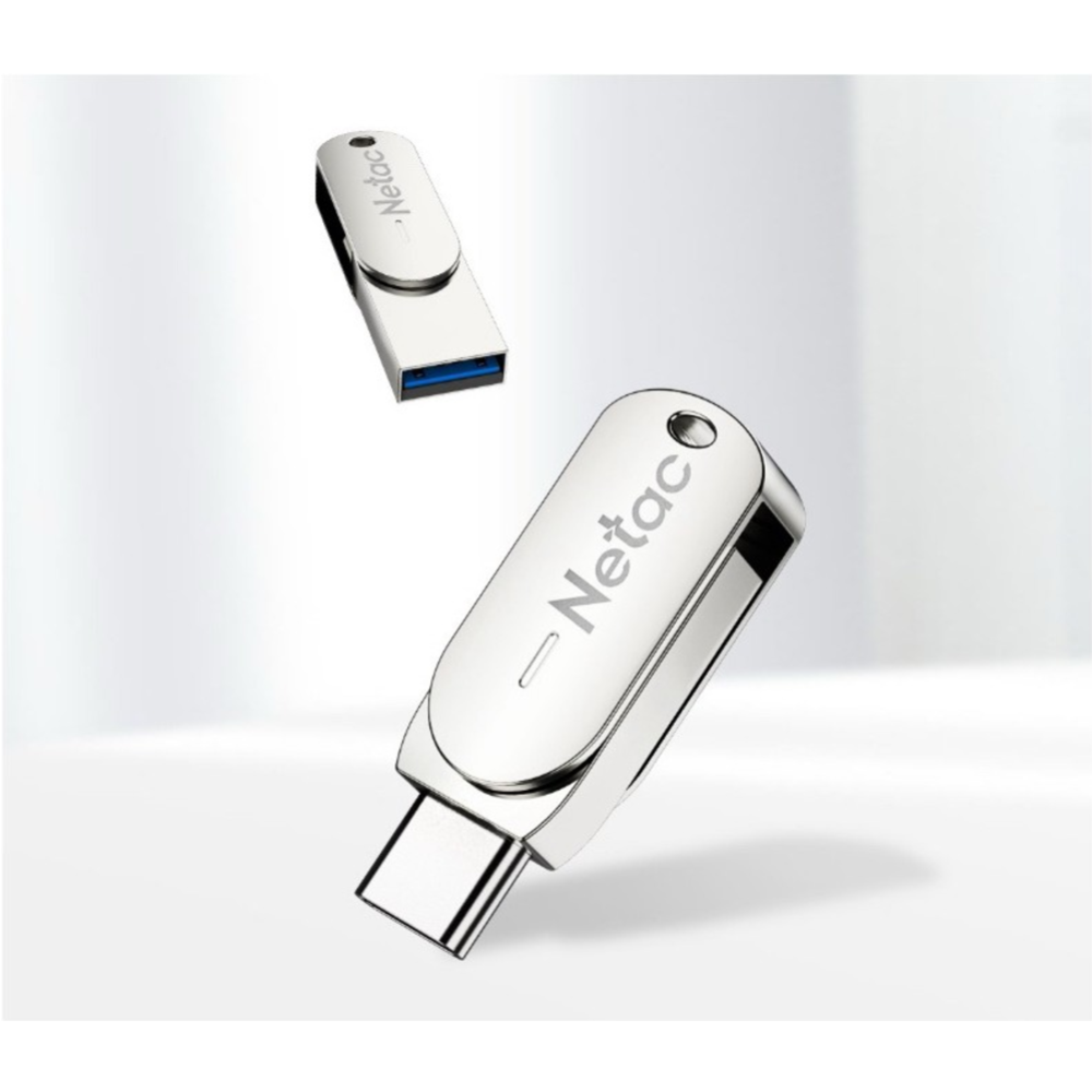 USB-накопитель «Netac» U785С, USB 3.0+TypeC, 64GB, NT03U785C-064G-30PN