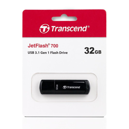 USB-флеш-накопитель Transcend 32Gb, JetFlash 700, USB 3.1 Gen 1, 5 Гбит/сек