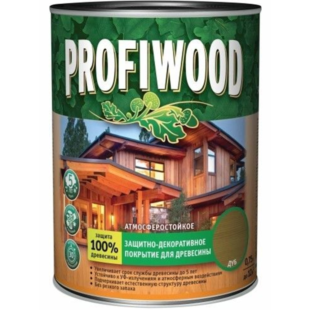 Защитно-декоративный состав «Profiwood» для древесины, сосна, 2.5 л