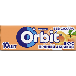 Же­ва­тель­ная ре­зин­ка «Orbit» сочный аб­ри­кос, 13.6 г