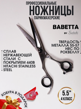 Ножницы прямые профессиональные 5.50" Matte Babetta, 106