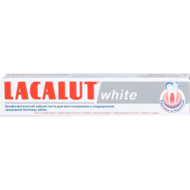 Зубная паста «Lacalut» white, 50 мл.