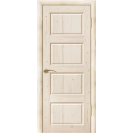 Дверь межкомнатная «Wood Goods» ДГФ-4Ф, сосна неокрашенная, 80x200 см