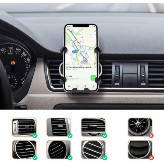 Автомобильный держатель «Ugreen» Gravity Phone Holder for Car, LP228, 80539