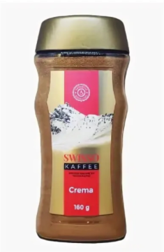 Кофе растворимый SWISSO kaffee crema 160гр