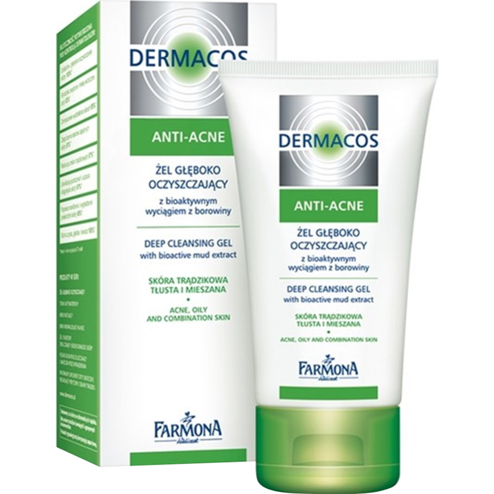 Гель для умывания «Farmona» Dermacos Anti-Acne, глубоко очищающий, ANT0003X, 150 мл