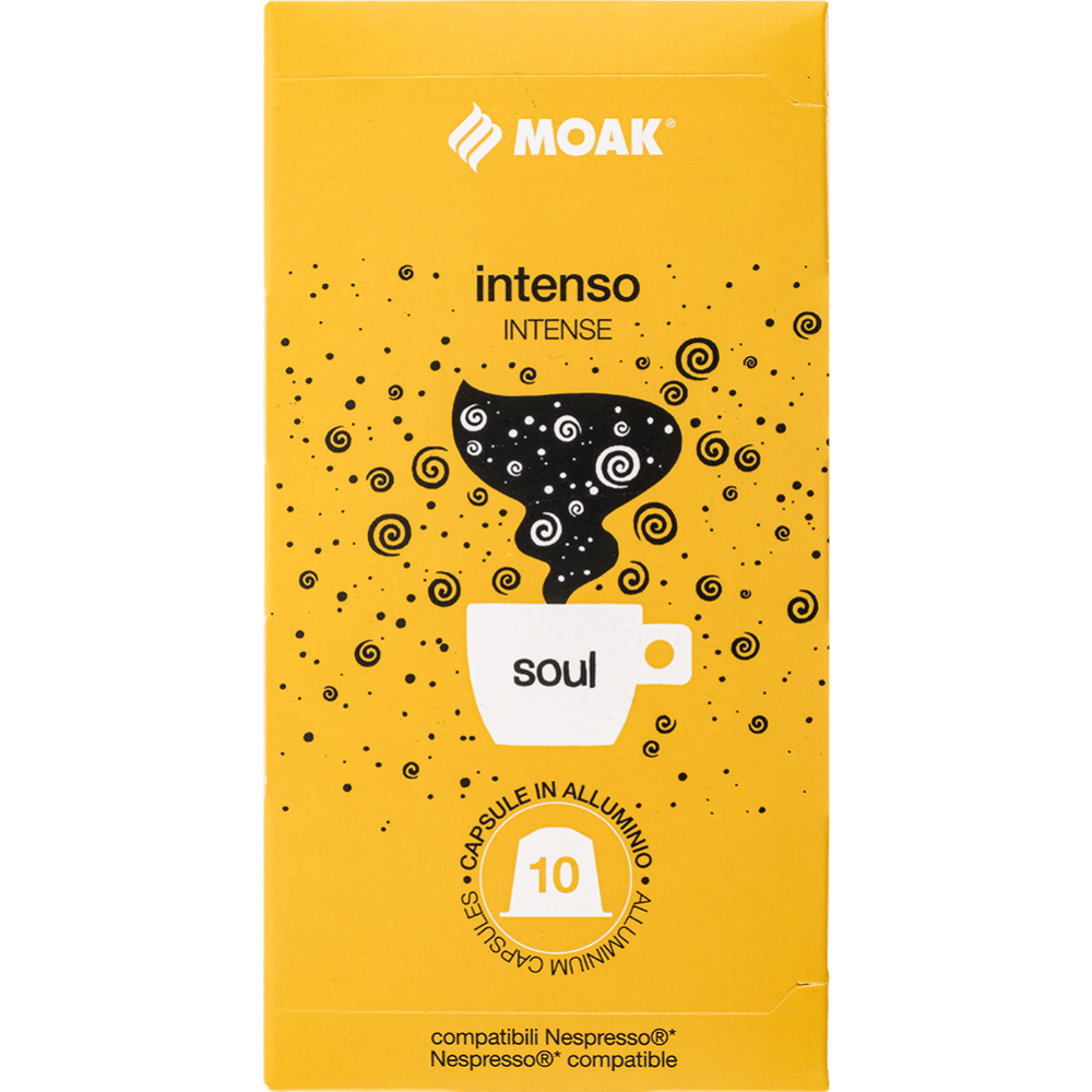 Кофе в капсулах «Moak» Nespresso Intenso Soul, 10 шт