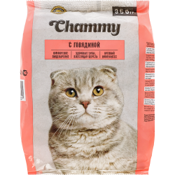 Корм для кошек «Chammy» с го­вя­ди­ной, 350 г