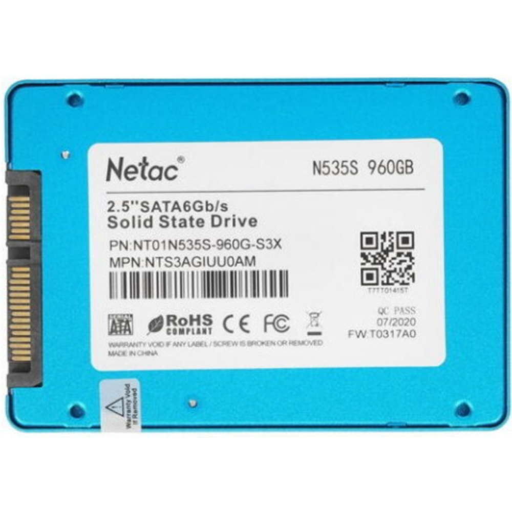 SSD диск «Netac» N535S 960GB, NT01N535S-960G-S3X