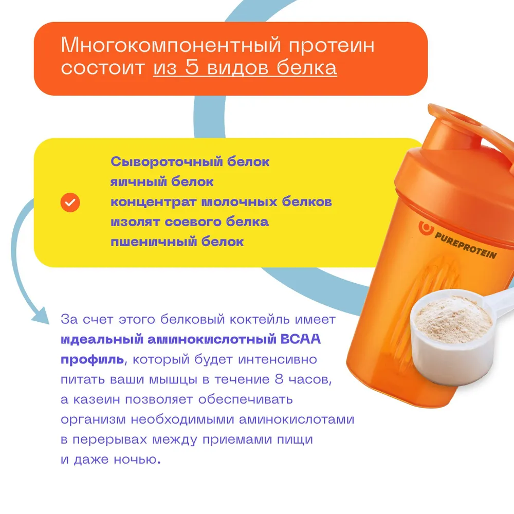 Яичный протеин 600г : Вишня шоколад PureProtein