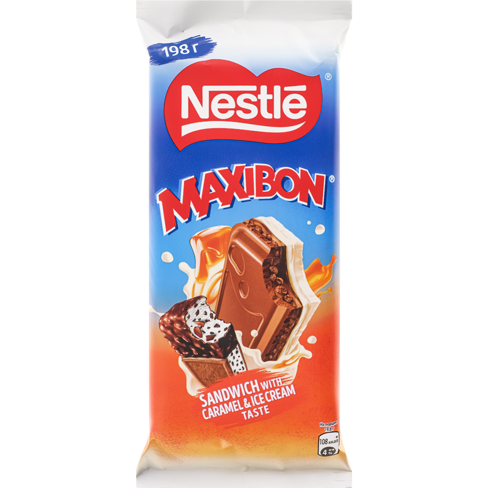 Шоколад молочный «Nestle» Maxibon, 198 г #0