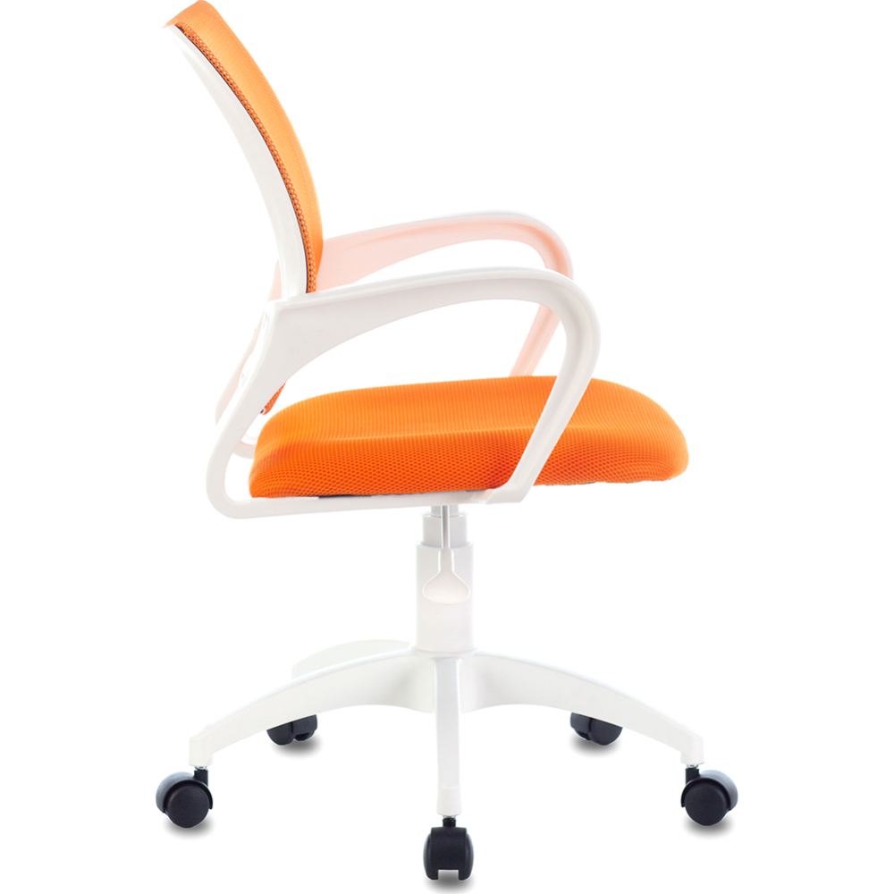Кресло офисное «Бюрократ» CH-W 695NLT, TW-38-3 оранжевый/TW-96-1 белый