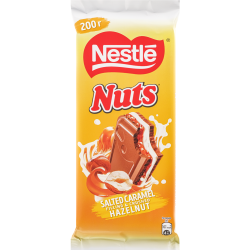Шо­ко­лад мо­лоч­ный «Nestle» Nuts, со­лё­ная ка­ра­мель, 200 г