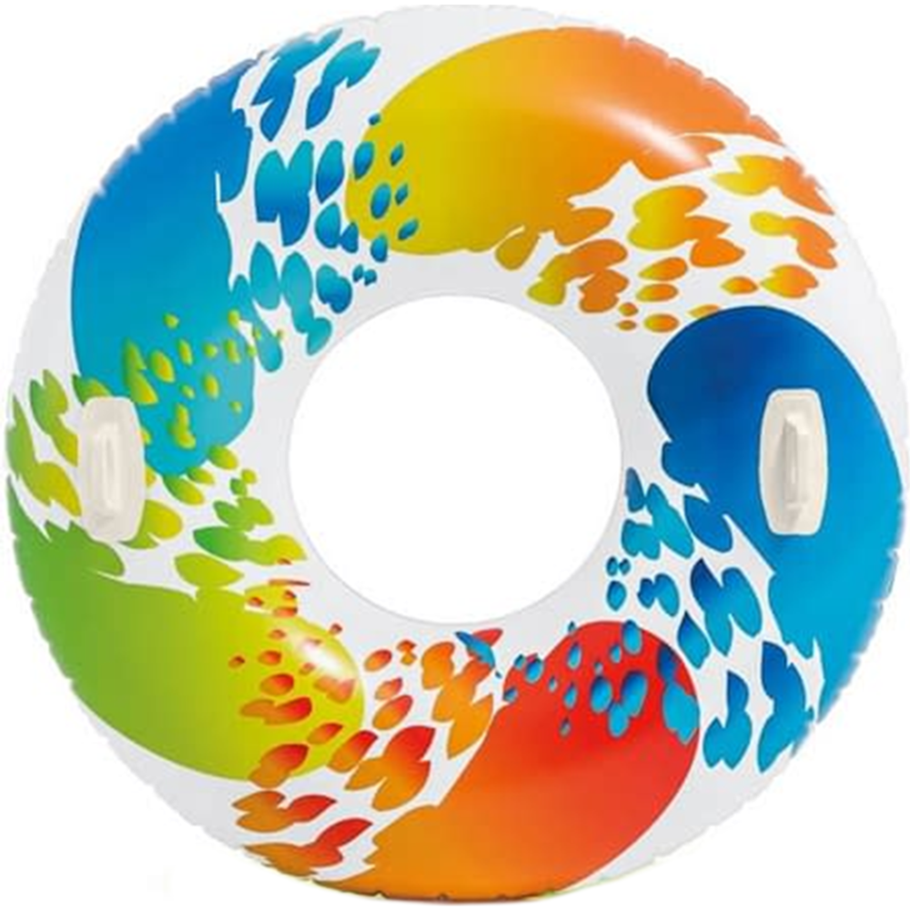 Круг надувной «Intex» Color Whirl, с ручками, 122 см