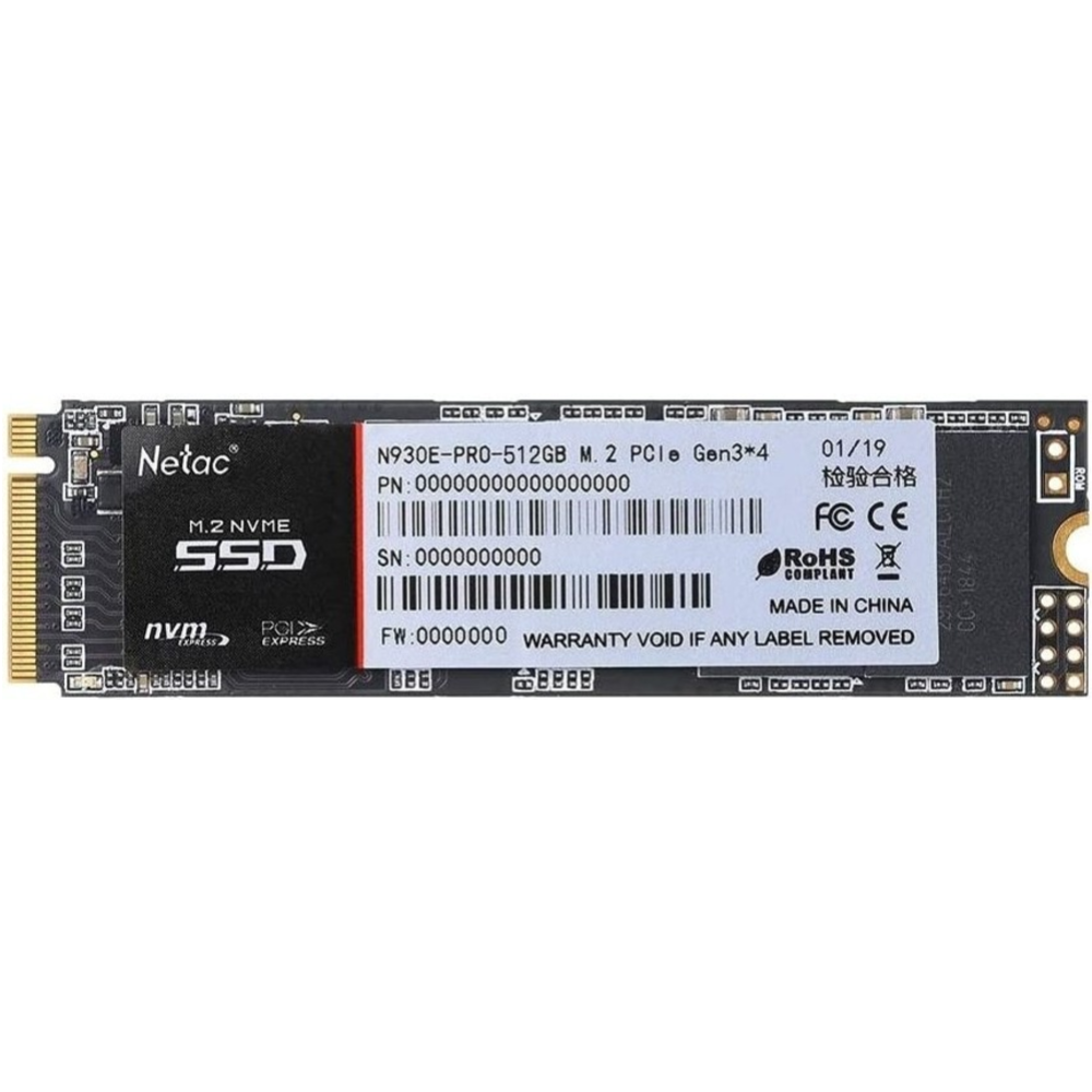 SSD диск «Netac» N930E Pro 512GB, NT01N930E-512G-E4X