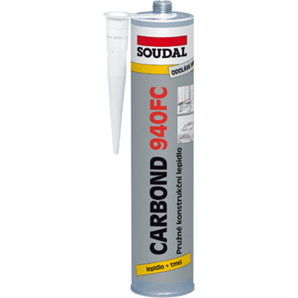 Клей-герметик «Soudal» Carbond, 940FC, белый, 300 мл