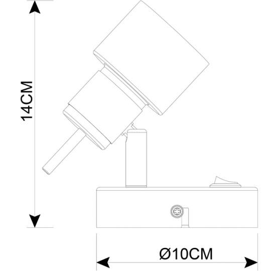 Черный спот Arte Lamp ALMACH A1906AP-1BK