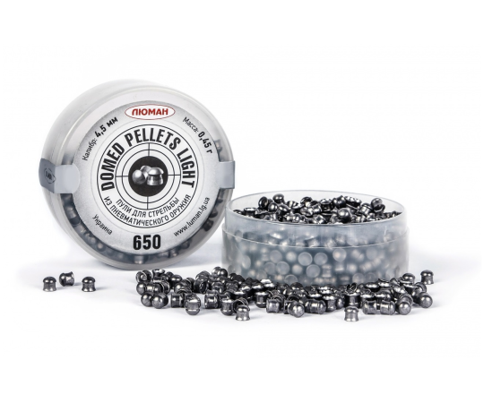 Пульки Люман  Domed pellets Light, 0,45 г 4,5 мм (650 шт)