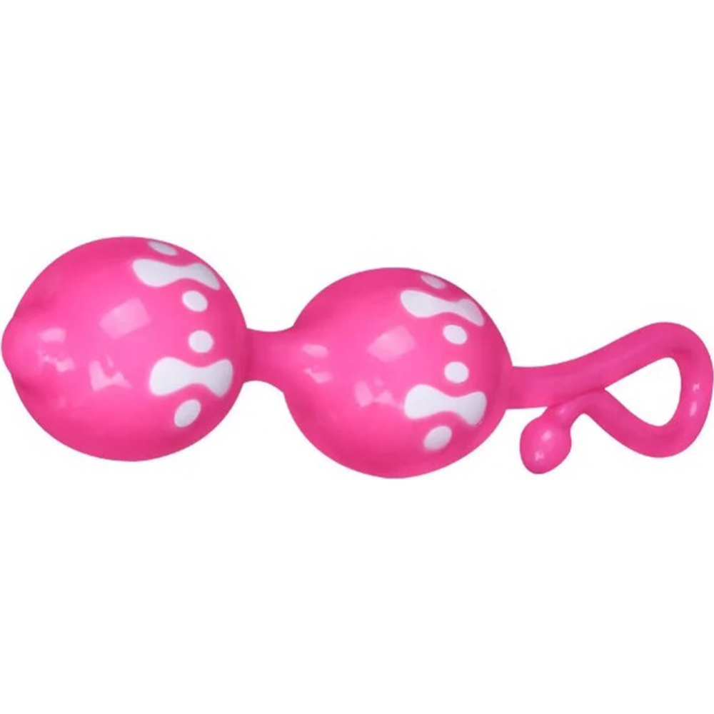 Шарики интимные «BAILE» Orgasmic Balls, BI-014049-5, розовый/белый, 17 см