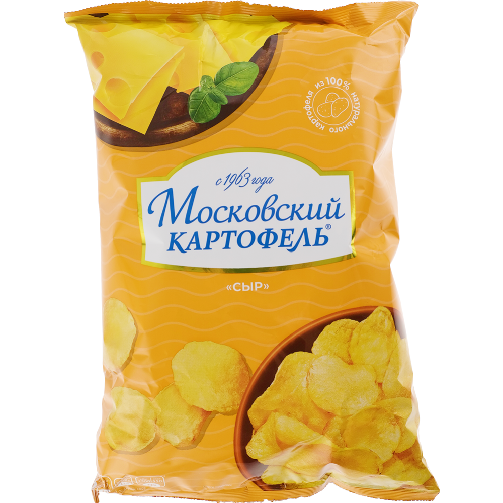 Чипсы «Московский Картофель» со вкусом сыра, 130 г #0
