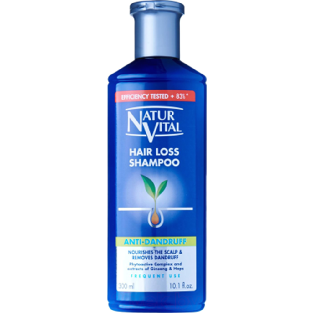 Картинка товара Шампунь «Natur Vital» Hair Loss Shampoo Anti-Dandruff, 300 мл