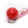 Красный кляп-шар на розовом ремешке