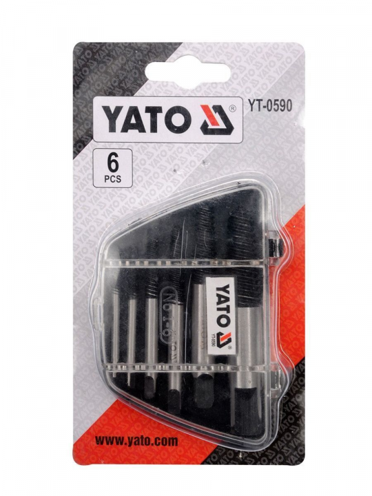Набор экстракторов для извлечения обломанных болтов Yato YT-0590