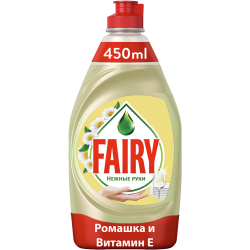 Сред­ство для мытья посуды «Fairy» ро­маш­ка и ви­та­мин E, 450 мл