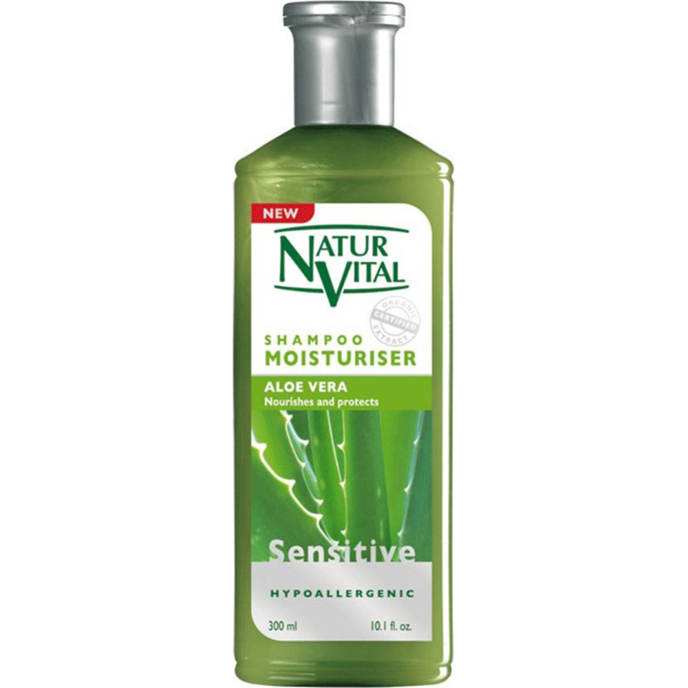 Шампунь для волос «Natur Vital» Shampoo Moisturiser Aloe Vera, 300 мл