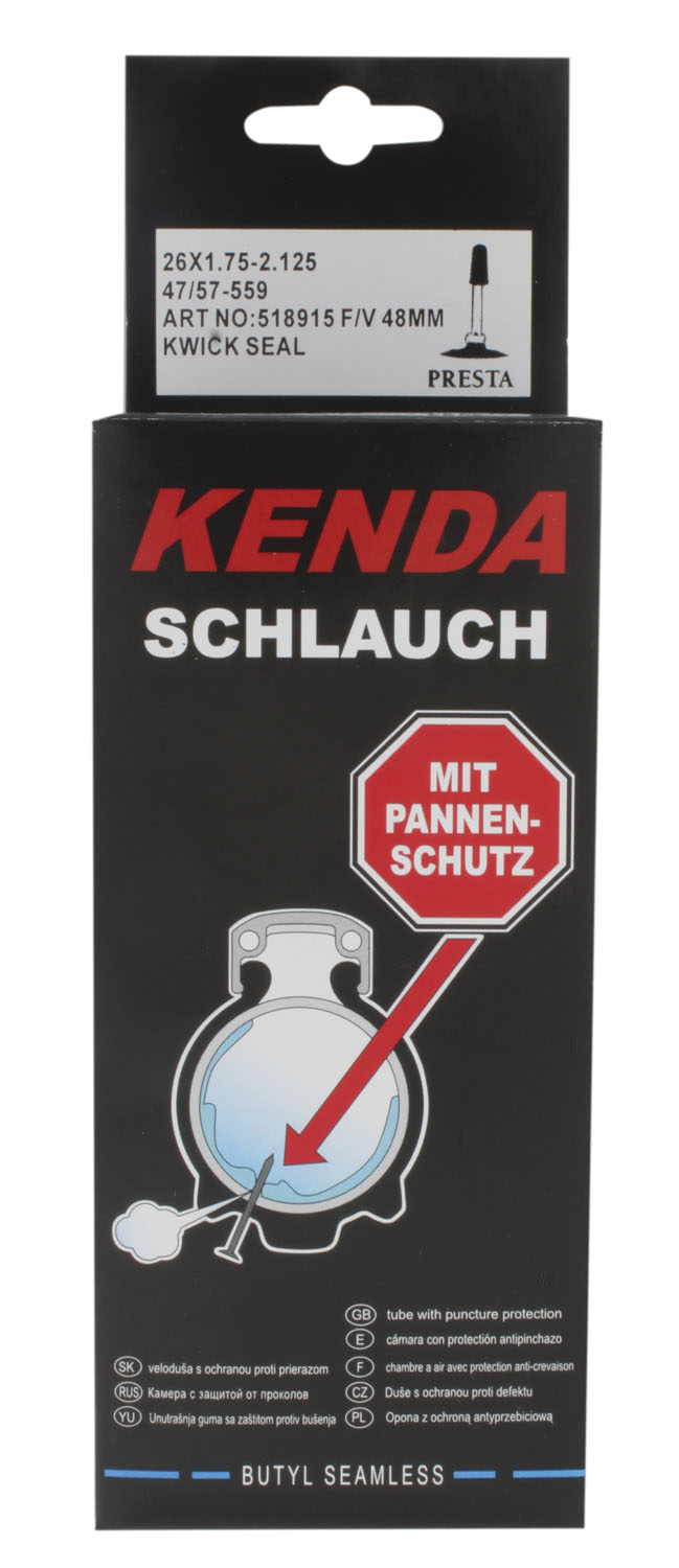 Камера антипрокольная с герметиком KENDA 27.5x2.00-2.35" (52/58-584) FV 48 мм 5-516347