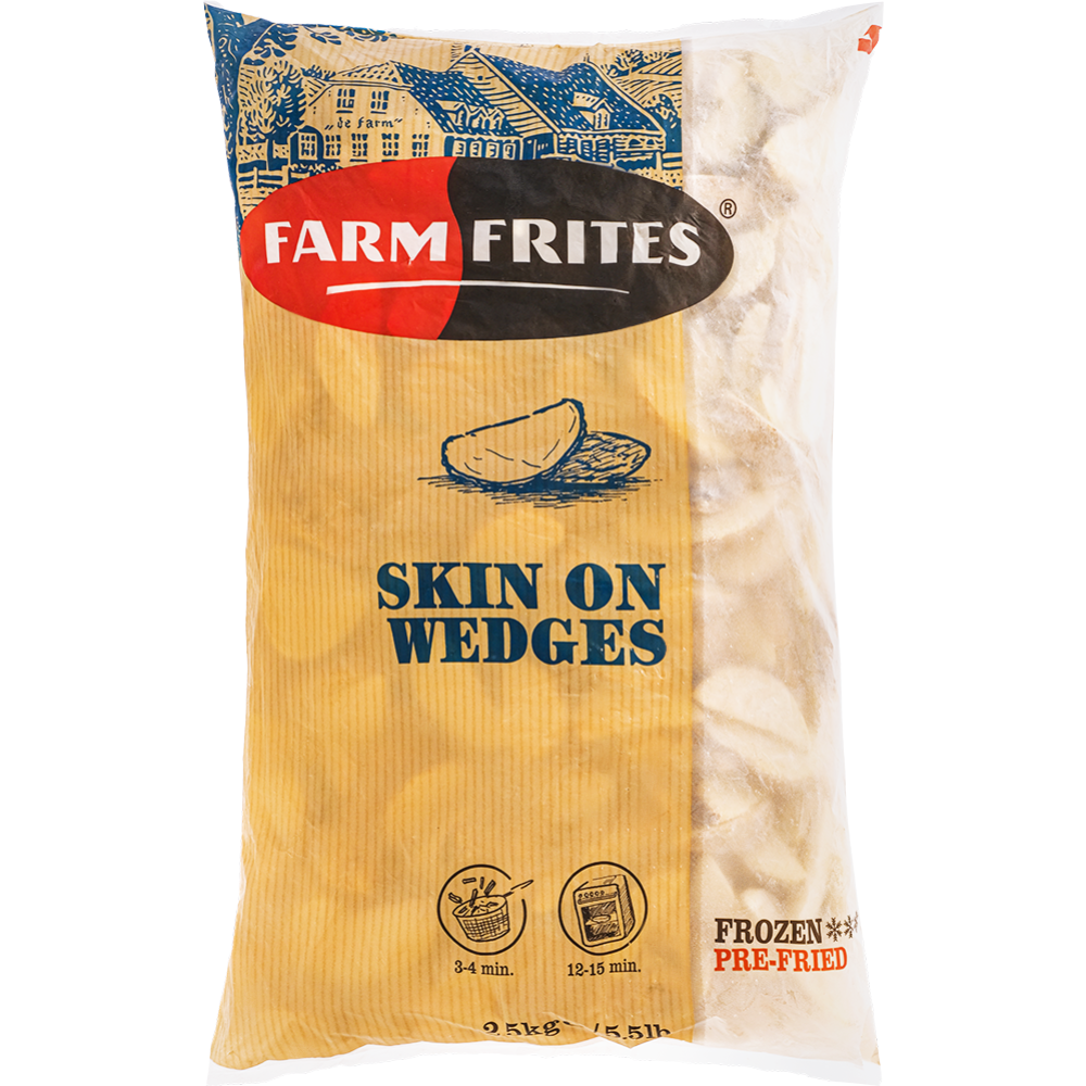 Кар­то­фель­ные дольки «Farm Frites» в кожуре, 2.5 кг