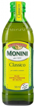 Масло олив­ко­вое «Monini» Classico Extra Virgin, нера­фи­ни­ро­ван­ное, 500 мл