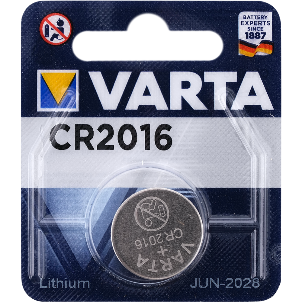 Элемент питания «Varta Electronics» CR 2016, 3 V