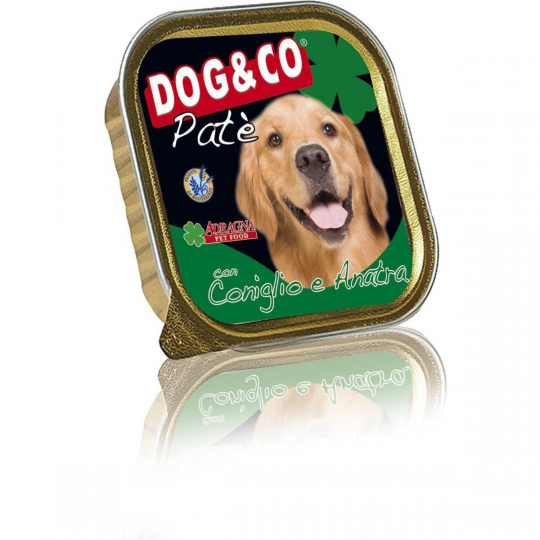 Консерва для собак Adragna Dog&Co паштет из кролика и утки 300гр * 6 шт