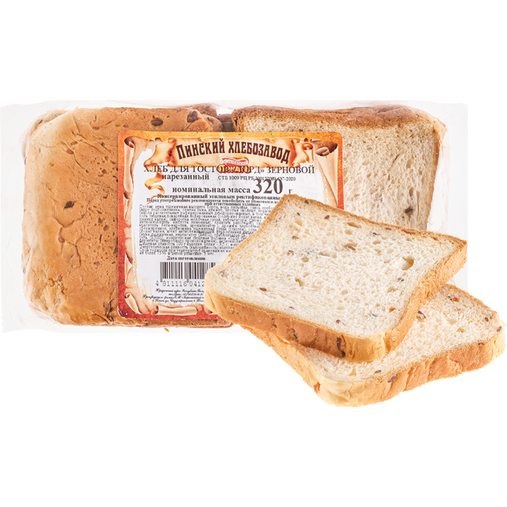 Хлеб для тостов «Лорд» зерновой, нарезанный, 320 г #0