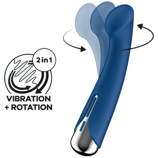 Вибратор для точки G с ротацией Satisfyer Spinning G-Spot 1 Blue