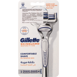 Бритва для бритья «Gillette» Skinguard, 2 сменные кассеты