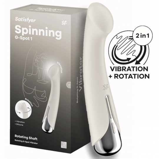 Вибратор для точки G с ротацией Satisfyer Spinning G-Spot 1 Beige